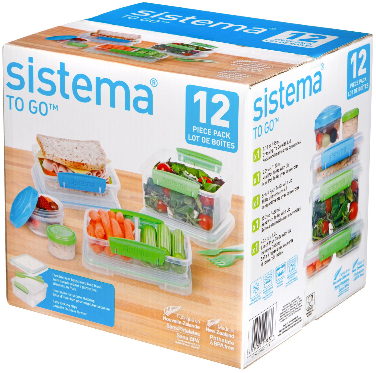 Sistema To Go 15.2 oz Sandwich Box